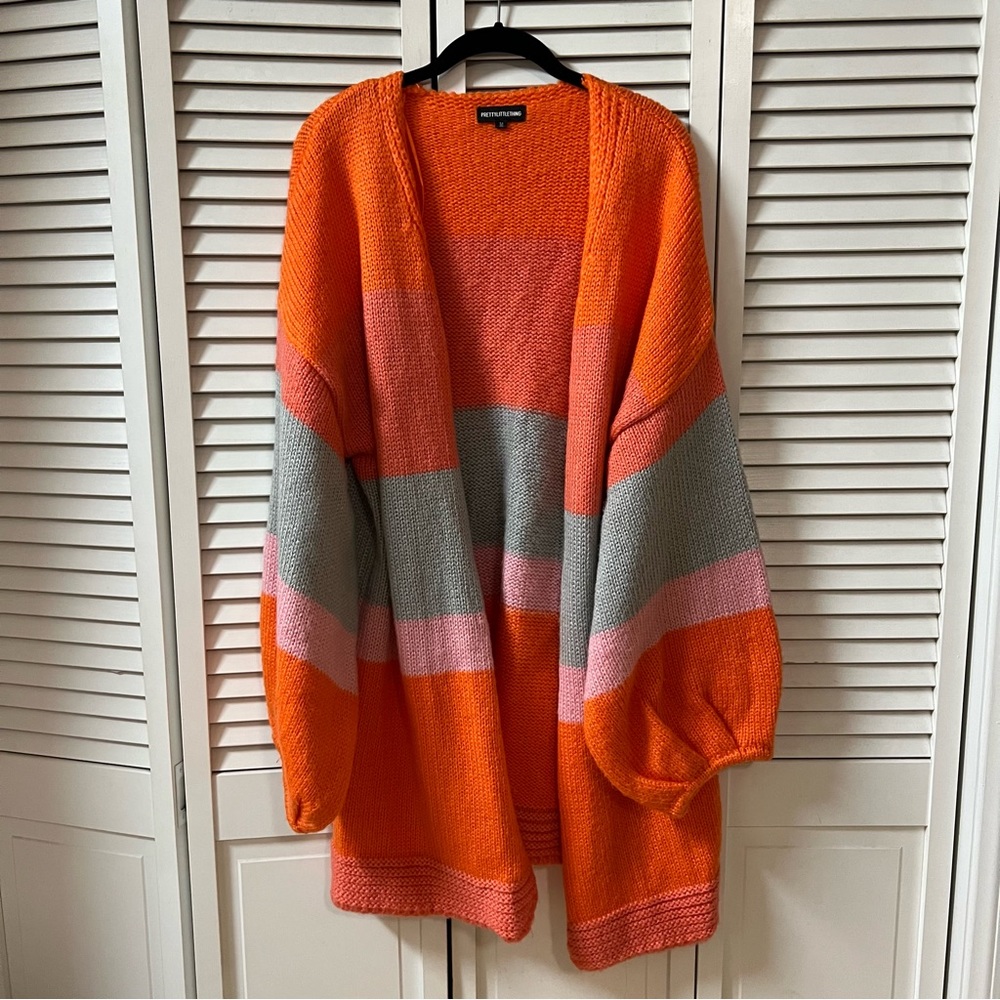 Pretty Little Things Color Block Cardigan - Picture 4 of 8